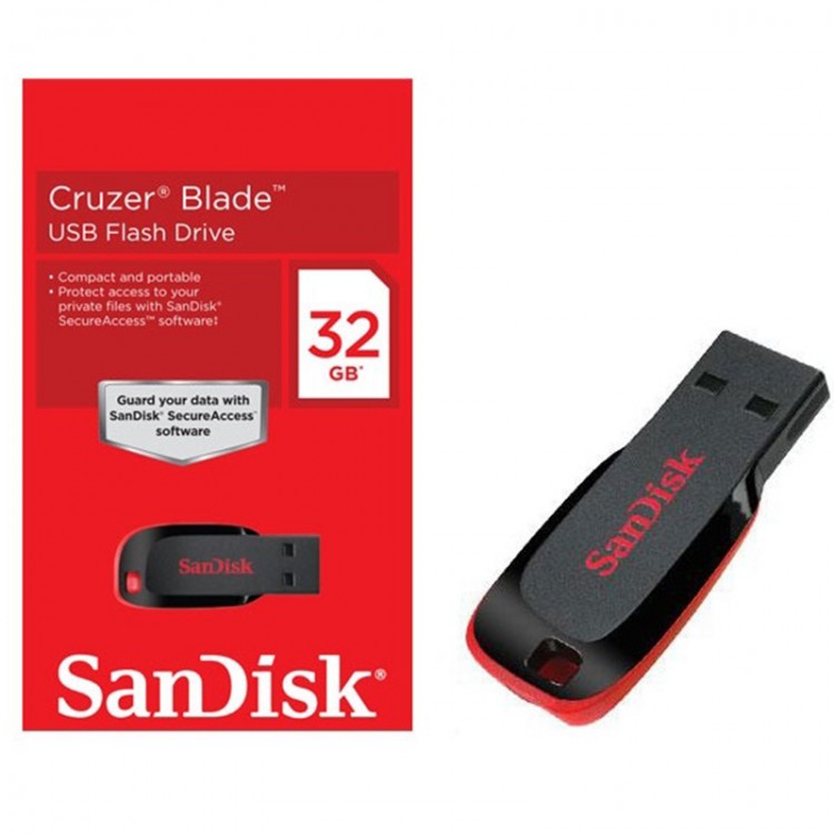 SanDisk® Pendrive 32GB USB 2.0 Cruzer Blade