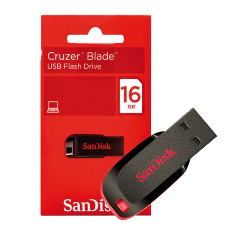 SanDisk® Pendrive 16GB USB 2.0 Cruzer Blade