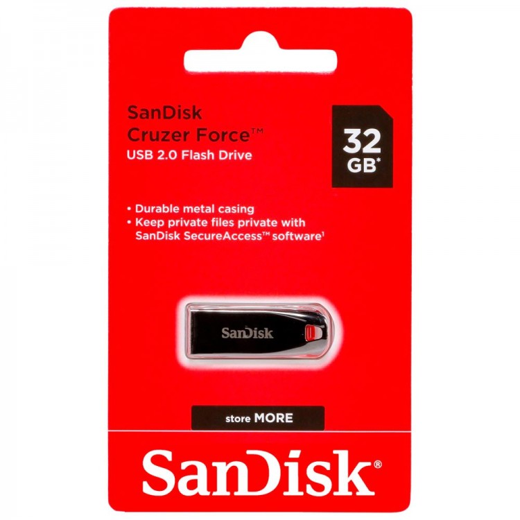 SanDisk® Pendrive 32GB USB 2.0 Cruzer Force