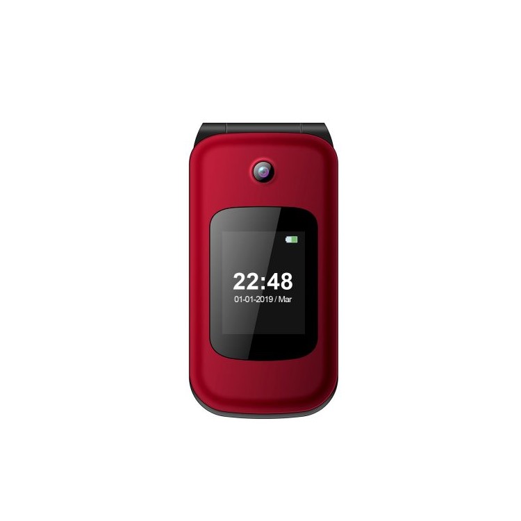 SOS Senior Phone – Shell Shape Rojo