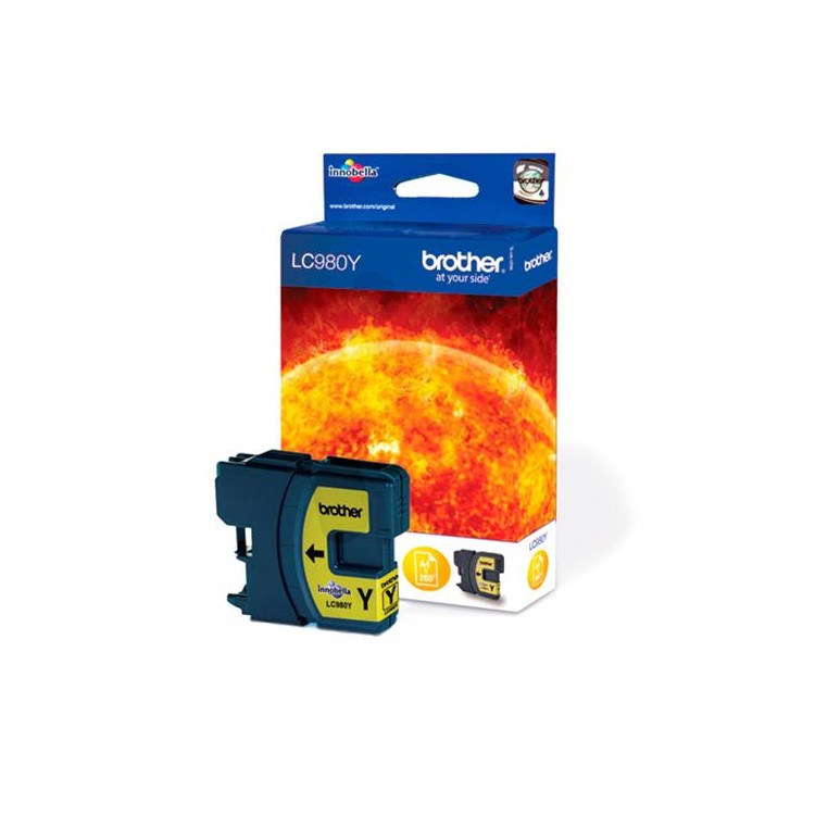 Brother® Tintas-Cartridge LC980 Yellow